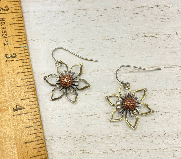 Flower earrings - 3506