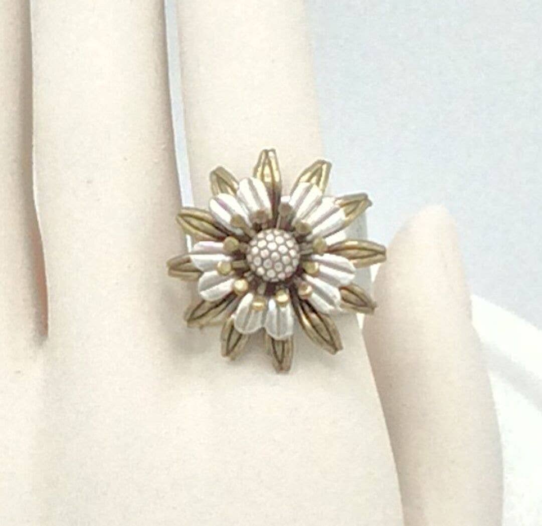 Adjustable Flower Ring - R30