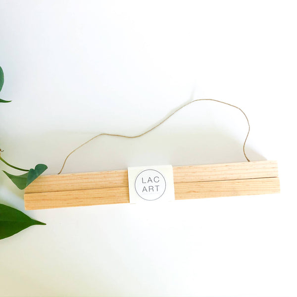 Minimalistic Wooden Magnetic Picture Hanger: 12"