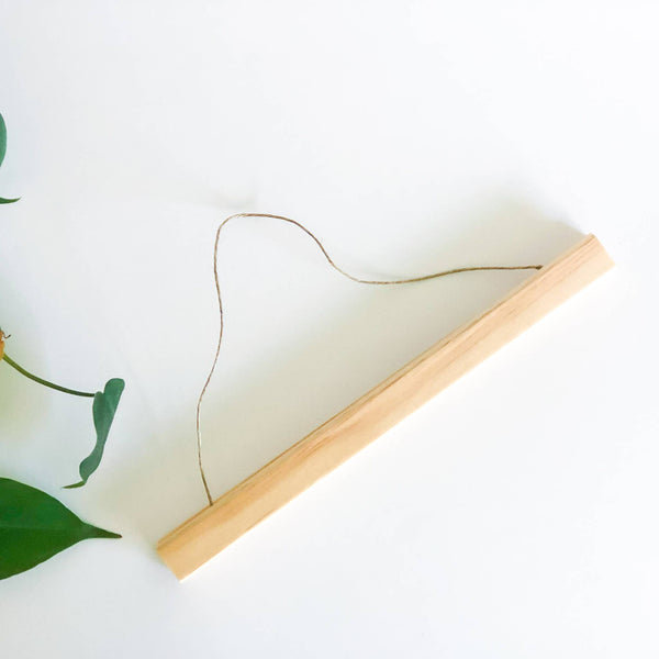 Minimalistic Wooden Magnetic Picture Hanger: 8"