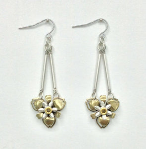Mechanical Botanical Earrings - 3282