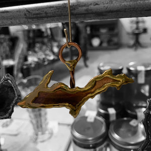 Copper Michigan Ornaments