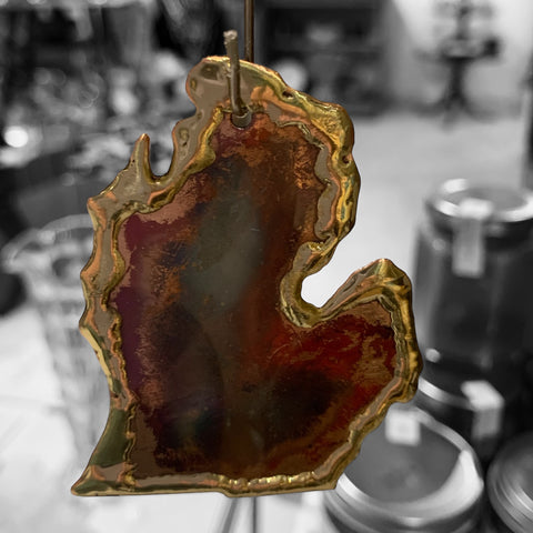Copper Michigan Ornaments