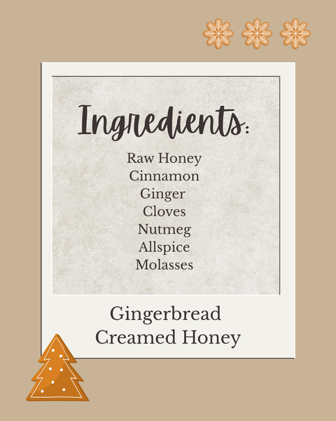 NEW - Gingerbread Creamed Honey