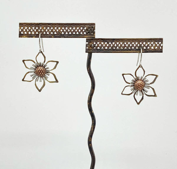 Flower earrings - 3506