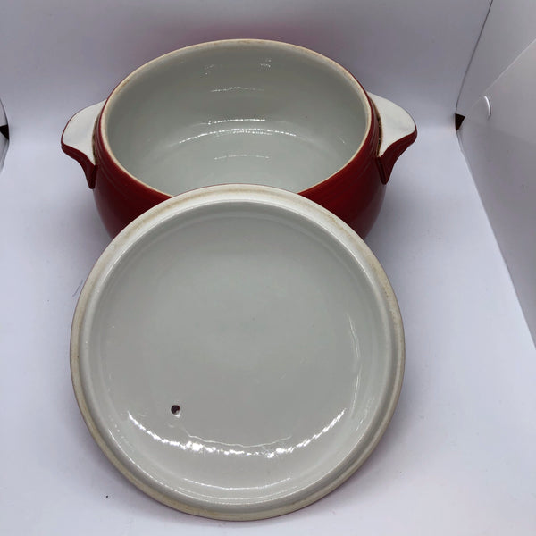 Hall Pottery - Large casserole with lid