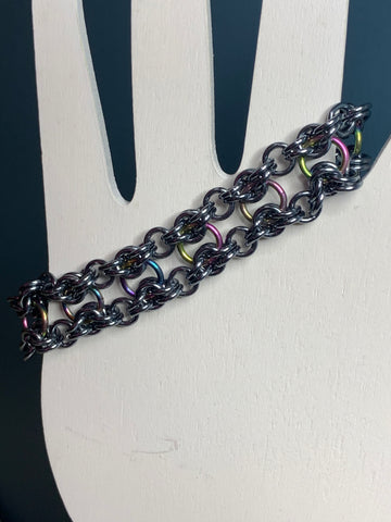 Byzantine Ladder chainmaille bracelet